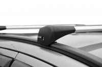 Багажник на крышу LUX 4 Bridge, крепление на интегр. рейлинг для Jaecoo J7 внедорожник 2023-… (БК4 LUX + серебристые дуги аэро-трэвэл 99/105см + КА4 LUX J7-23m) от магазина ФаркопРос