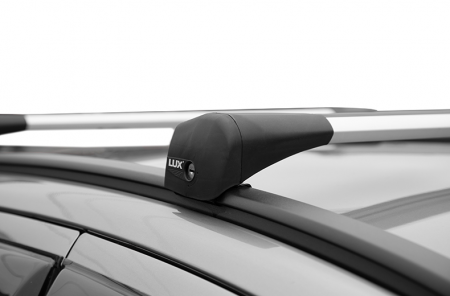 Багажник на крышу LUX 4 Bridge, крепление на интегр. рейлинг для Haval M6 II внедорожник 2021-… (БК4 LUX + серебристые дуги аэро-трэвэл 99/105см + КА4 LUX M6-21m) от магазина ФаркопРос