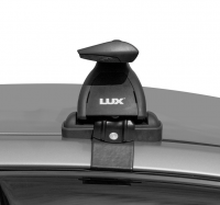 Багажник на крышу LUX, крепление за дверные проемы для Nissan Juke внедорожник 2010- (БК1+дуги аэро-трэвэл черные 1,2м+КА LUX Juke10) от магазина ФаркопРос