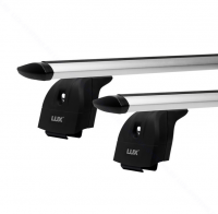 Багажник на крышу LUX, крепление в штатные места для Haval F7 внедорожник 2019- (БК2+дуги аэро-трэвэл 1,1м+КА2 LUX F7-19i (ШМ)) от магазина ФаркопРос