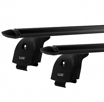 Багажник на крышу LUX, крепление за интегр. рейлинги для BMW X5 III (F15) внедорожник 2014-2018 (БК2+дуги аэро-трэвэл черные 1,2м+КА2 LUX BMW-Xi) от магазина ФаркопРос