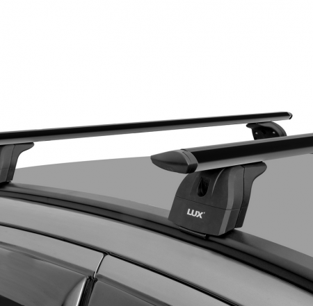 Багажник на крышу LUX, крепление за интегр. рейлинги для BMW X3 II (F25) внедорожник 2010-2017 (БК2+дуги аэро-трэвэл черные 1,2м+КА2 LUX BMW-Xi) от магазина ФаркопРос