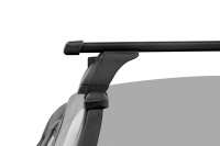 Багажник на крышу LUX, крепление в штатные места для Honda Stepwgn (БК3+КДЧ LUX 1,3м прямоугольными в пластике+КА3 LUX ШМ911n) от магазина ФаркопРос