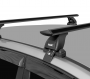 Багажник на крышу LUX, крепление за дверные проемы для Daewoo Gentra седан 2013- (БК1+дуги аэро-трэвэл черные 1,1м+КА LUX Gentra13) от магазина ФаркопРос